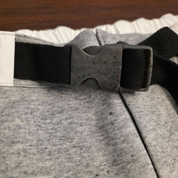 Nike X Sacai Fleece Pants Sweatpants Grey Black CW2187-063 Men's Size XL - Picture 4 of 6